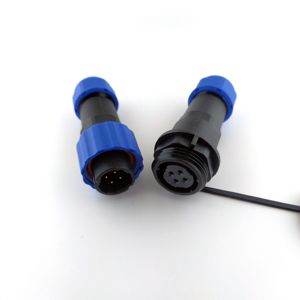 M16 комплект (male+female); 4pin Waterproof Connector IP68, провід-провід