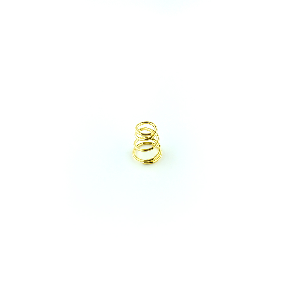 Spring-9mm; пружина фосфор-бронзова позолочена 9мм