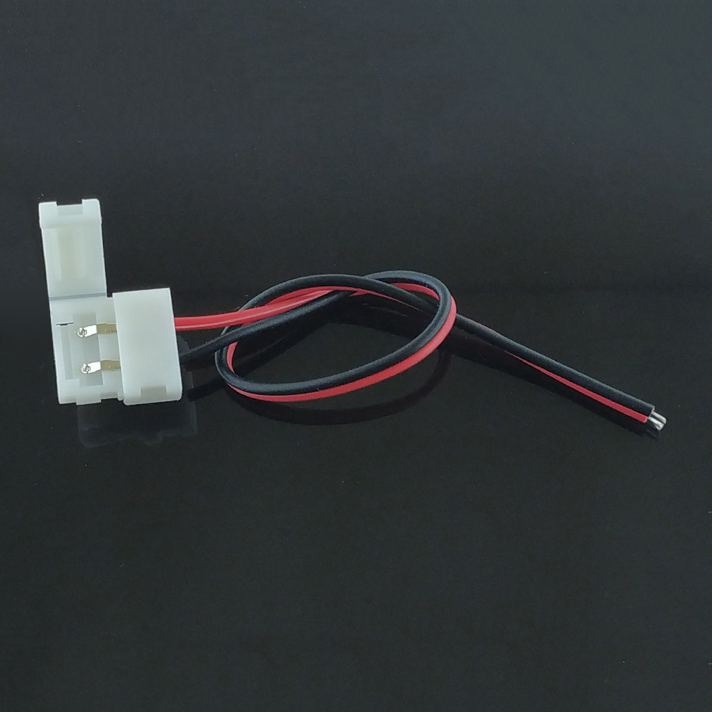 Коннектор світлодіодної стрічки 10 mm, 2 pin з проводами