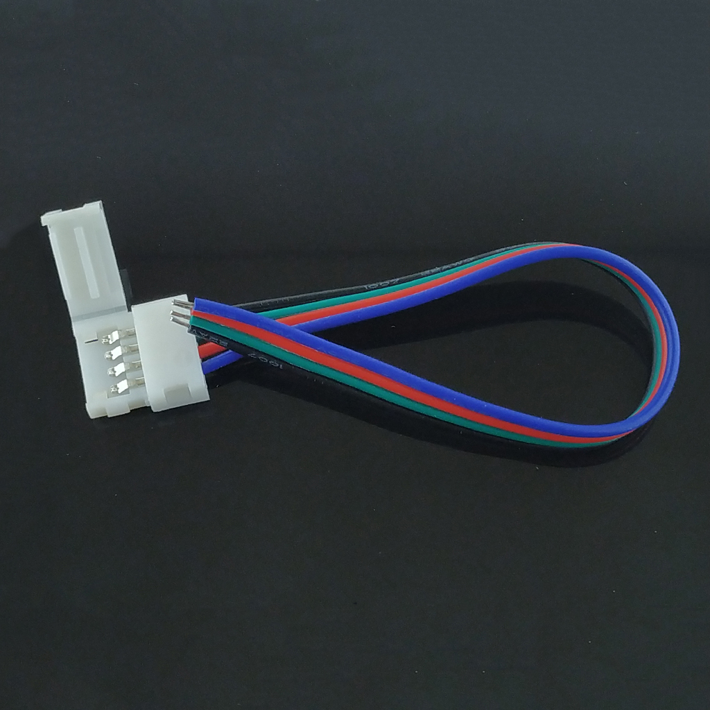 Коннектор світлодіодної стрічки, 4 pin з проводами