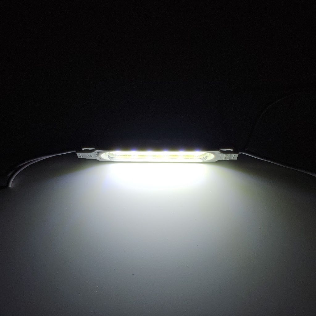 Модуль рекламний 12v COB 6816 прямокутний з лінзою Білий холодний