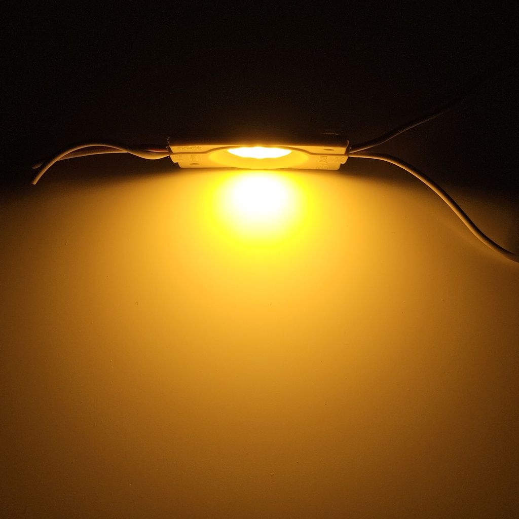 Модуль рекламний 12v COB круглий 2.4W Жовтий