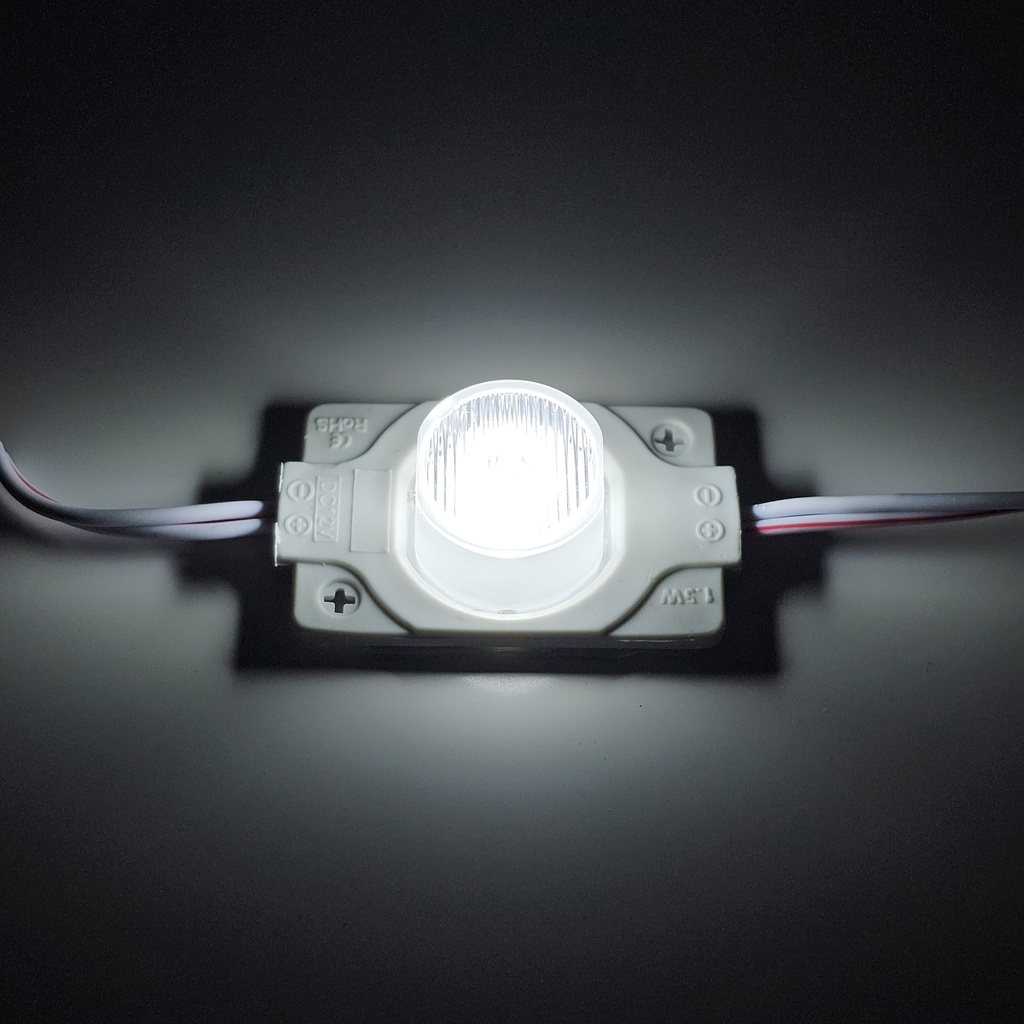 Модуль рекламний 12v COB круглий з лінзою 1.5W Білий холодний