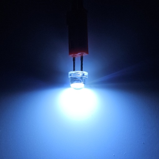 0.5W 4,8mm яскравий БІЛИЙ  холодний; w.cl.