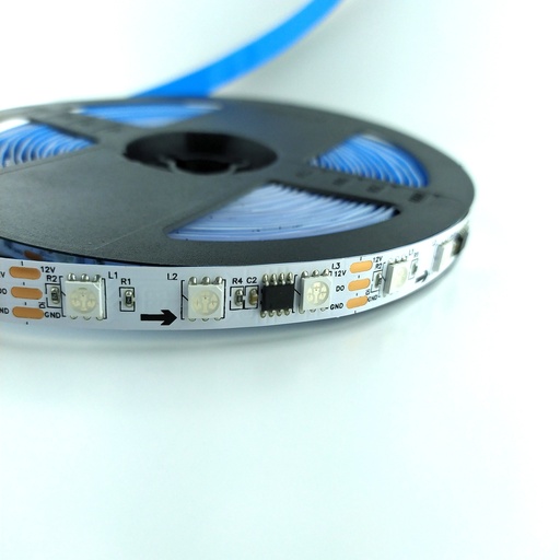 CZ-12V-60L-RGBIC-WS2811, SMART RGB LED60 стрічка 5050 10mm ws2811, 12V, IP20