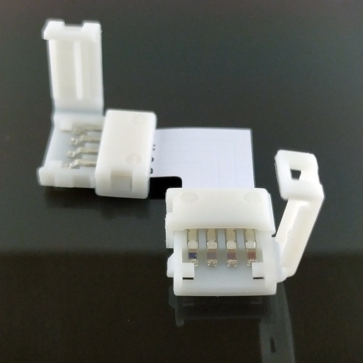 Коннектор світлодіодної стрічки, 4 pin кутовий