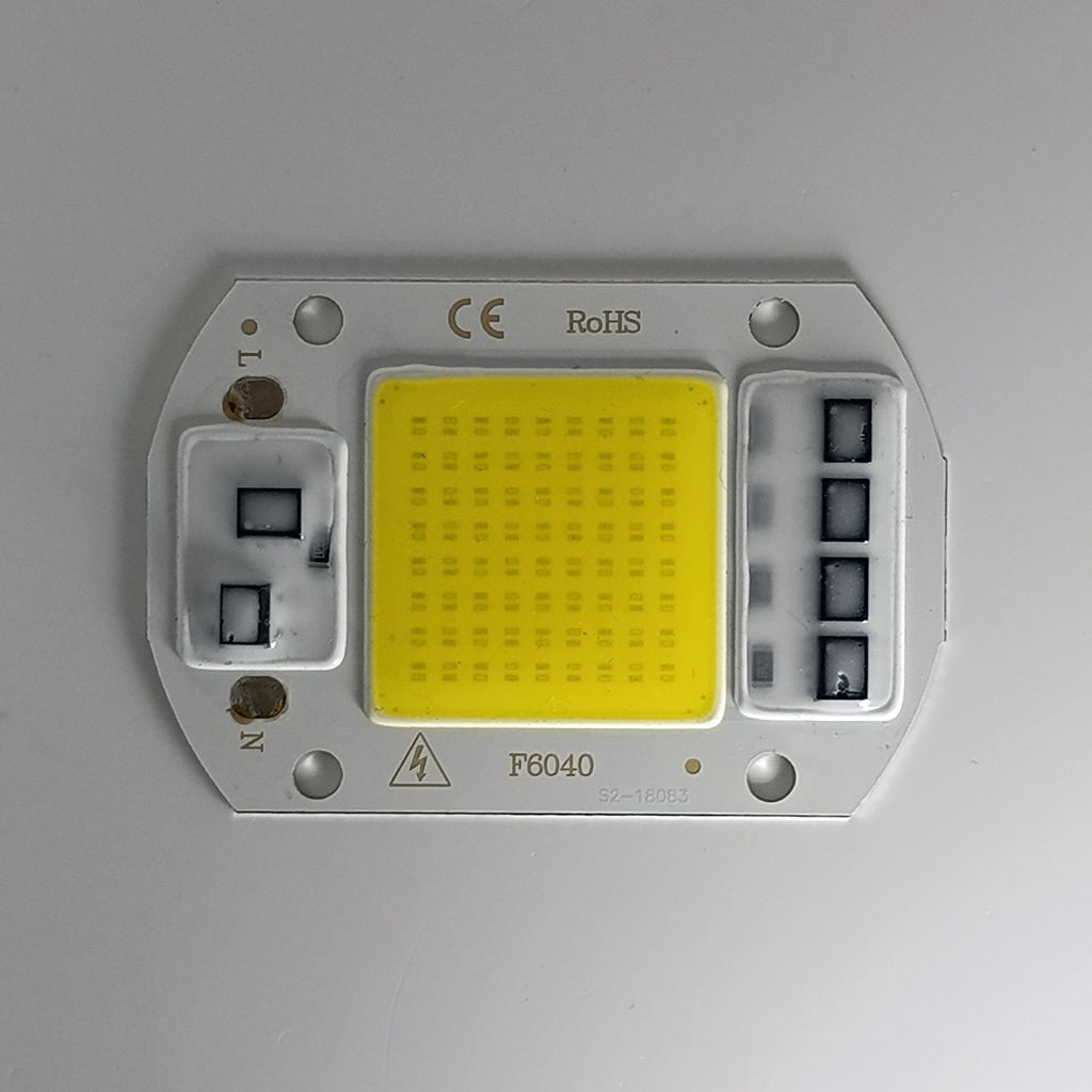 Матриця 220v COB 6040 50W Біла Холодна