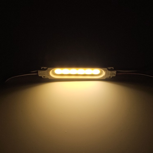 Модуль рекламний 12v COB 6816 прямокутний Білий теплий