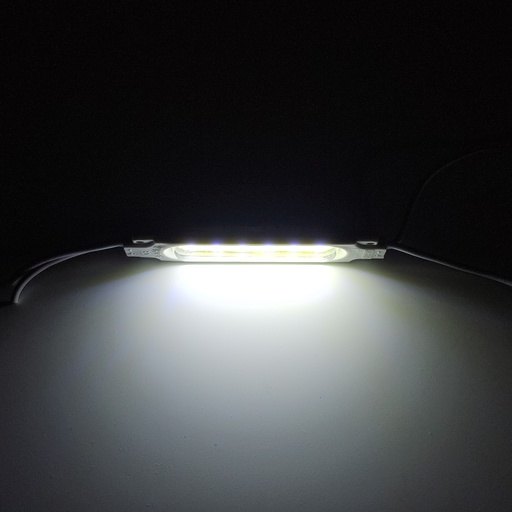 Модуль рекламний 12v COB 6816 прямокутний з лінзою Білий холодний