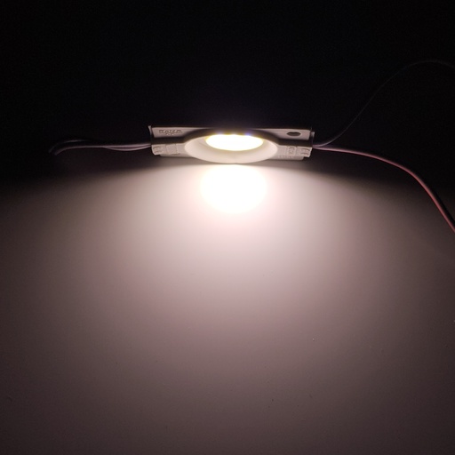 Модуль рекламний 12v COB круглий 2.4W Білий теплий