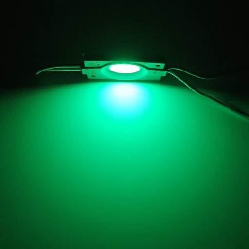 Модуль рекламний 12v COB круглий 2.4W Зелений