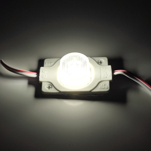 Модуль рекламний 12v COB круглий з лінзою 1.5W Білий теплий ROUND-1Led-WW-1,5W